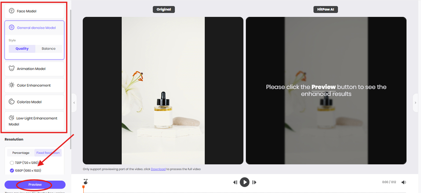 Enhancing the product video with AI models