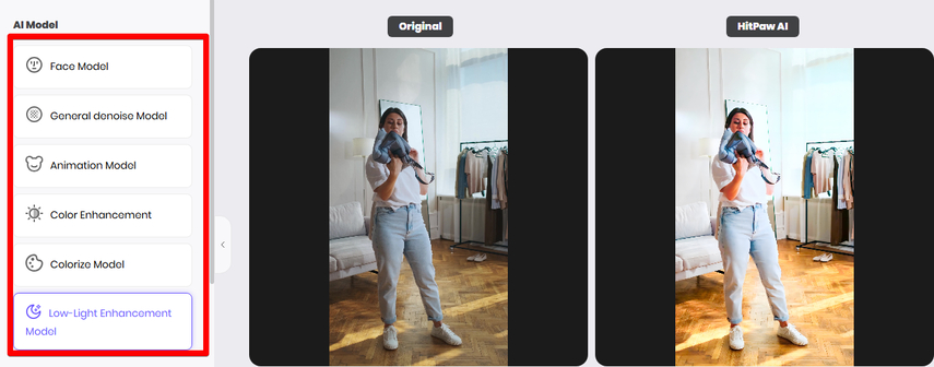 enhancing-video-ootd-using-hitpaw-online-video-enhancer