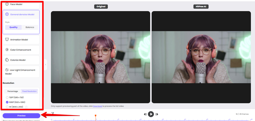 enhancing-youtube-video-using-hitpaw-online-video-enhancer