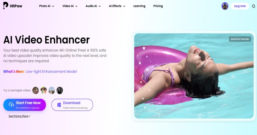 HitPaw Online AI Video Enhancer