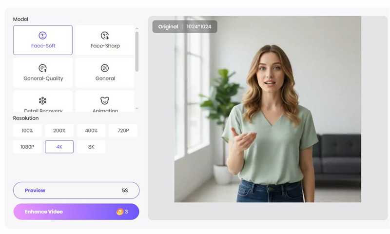 Open HitPaw Online Video Enhancer