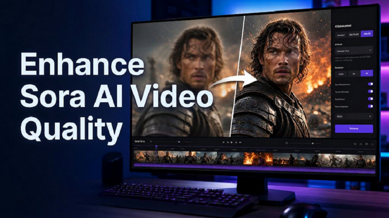 How to enhance Sora AI video quality free