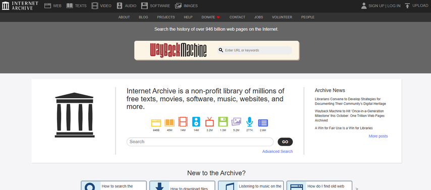 Internet Archive torrent site