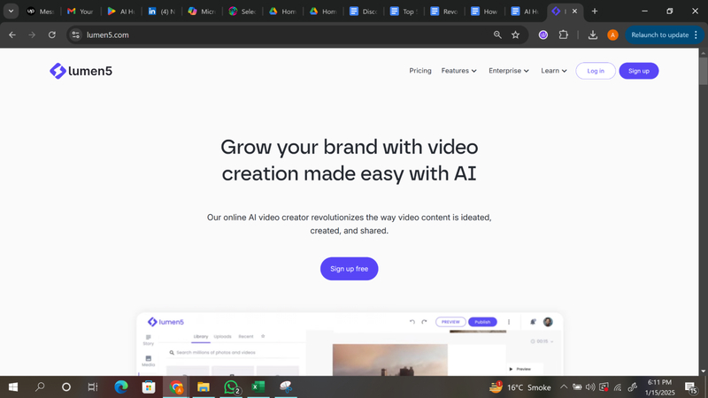 lumen 5's website