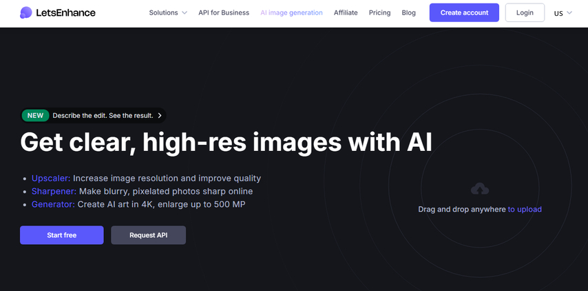 Let's Enhance AI image enlarger