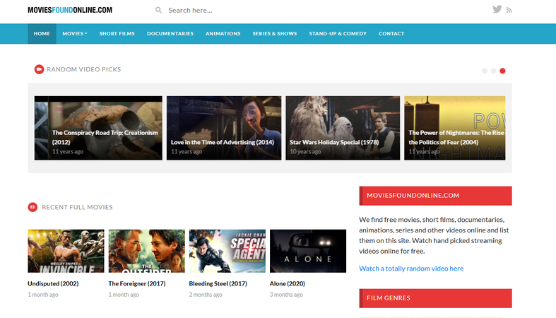 MOVIEFOUNDONLINE movie website