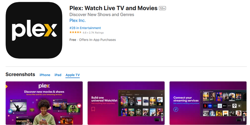 plex-app-to-watch-free-movies-on-apple-tv