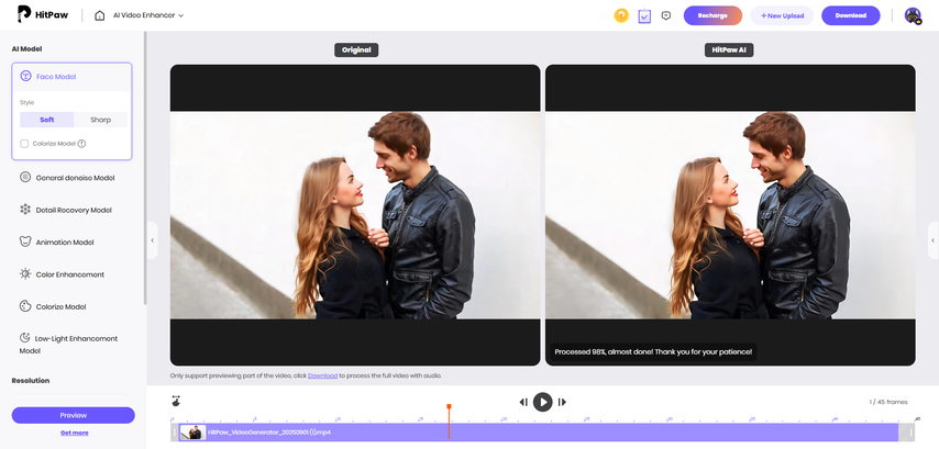 preview and download  enhanced video