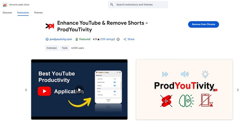 ProdYouTivity Video Quality Extension