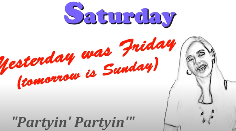 Saturday parody song