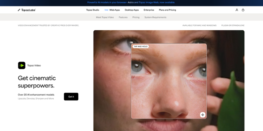 topaz video ai restoration