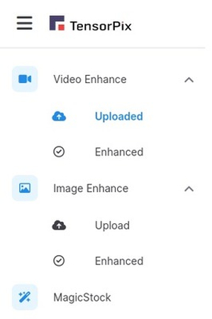 upload video on tensorpix