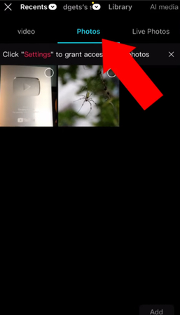 Uploading a picture for the video overlay
