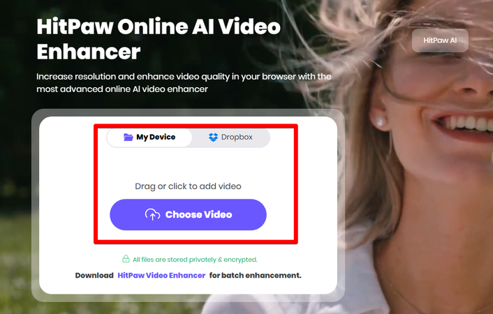 uploading-hulu-video-to-hitpaw-online-video-enhancer