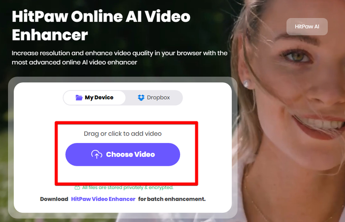 uploading-video-ootd-to-hitpaw-online-video-enhancer