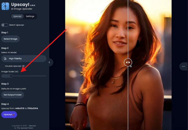 Upscayl image enlarger