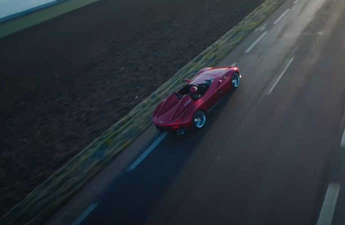 Using a Drone FPV shot to film a car