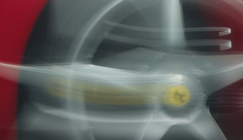Using a low shutter trick to film a car