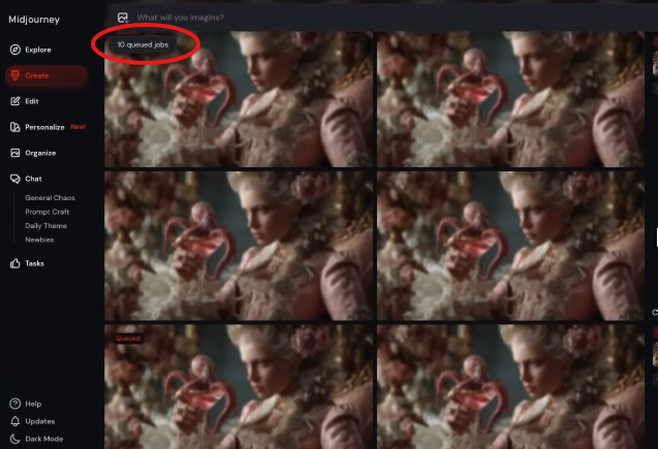 10 video generations in the Midjourney Video Pro plan