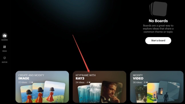 access to luma ray3 model