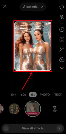 add photo to ai mermaid effect on tiktok