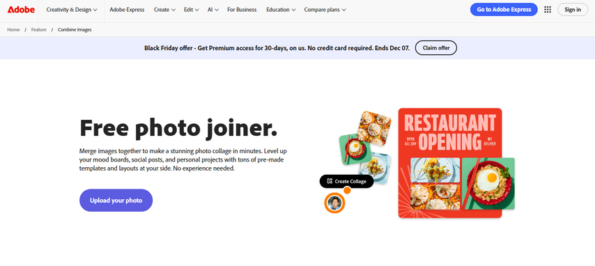 Adobe Photoshop free photo joiner