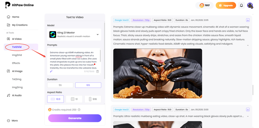 ai asmr fruit cutting prompt