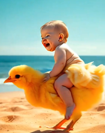 AI baby video on TikTok