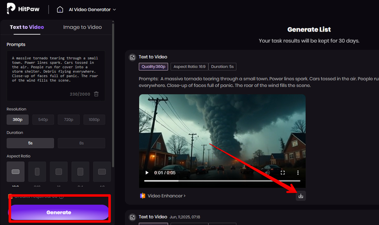 AI-generated movie video