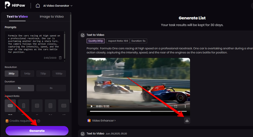 AI-generated sports video