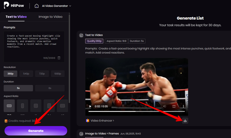 AI-generated sports video