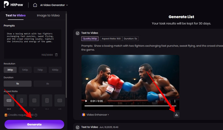 AI-generated sports video