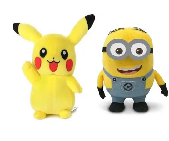 AI hug video idea of Pikachu and Minion
