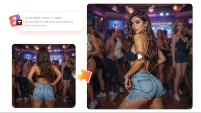 ai twerk video prompt person