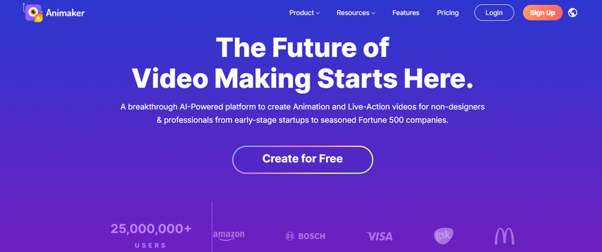 Animaker animated video generator