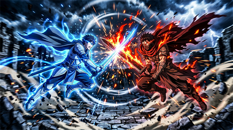 anime fight video ideas AI