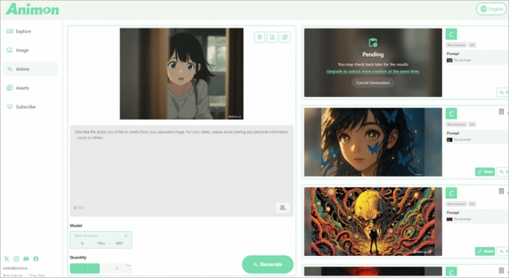 animon ai anime video generation