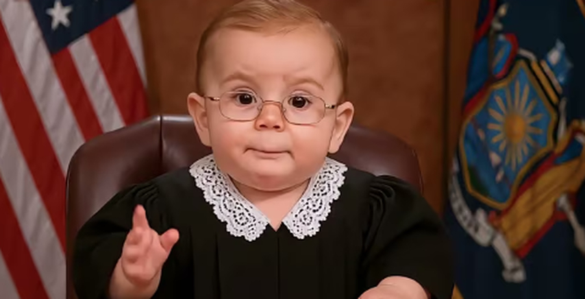 Baby Judge Judy judging people
