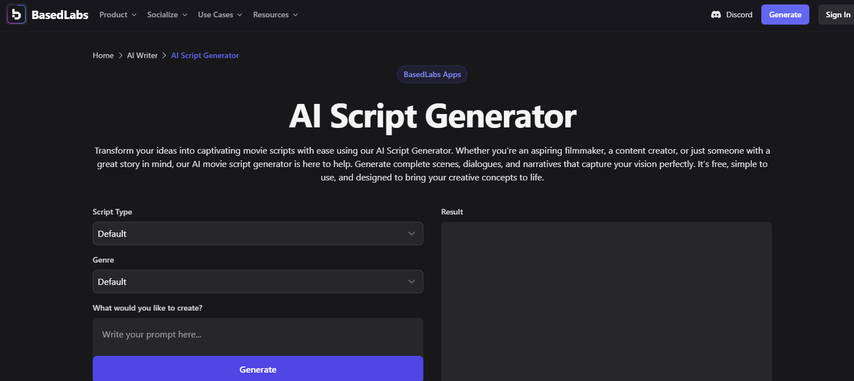 BandLabs AI movie script generator