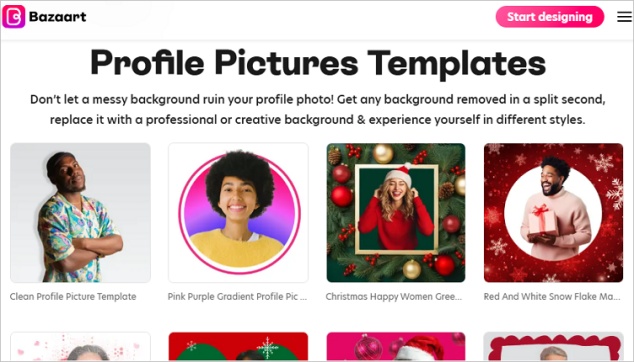 bazaart profile picture maker