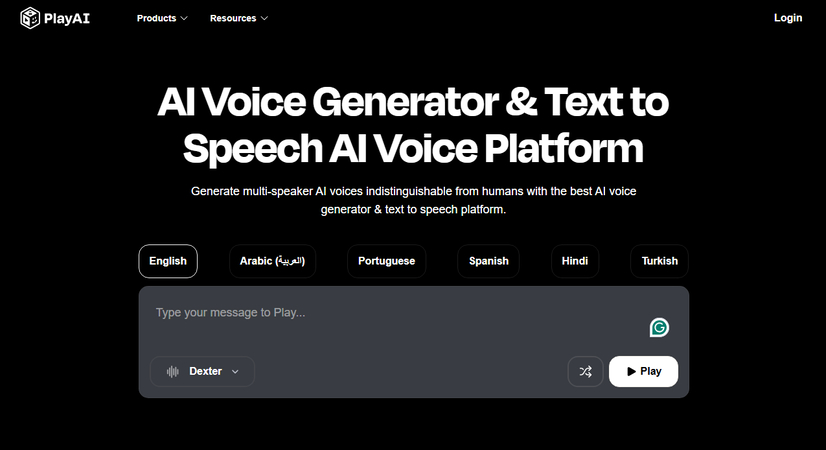 Best AI voice generator PlayAI