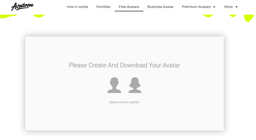 Bitmoji alternative Avatoon