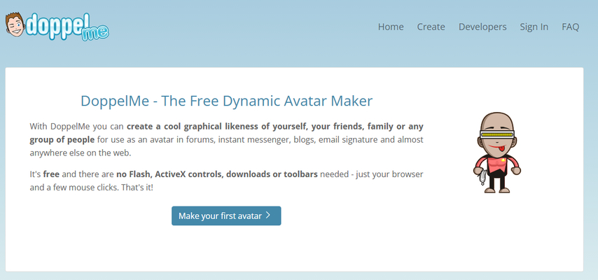 Bitmoji alternative DoppelMe