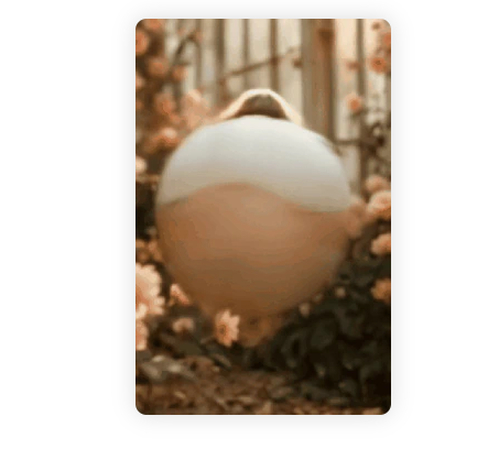 Body inflation AI effect video