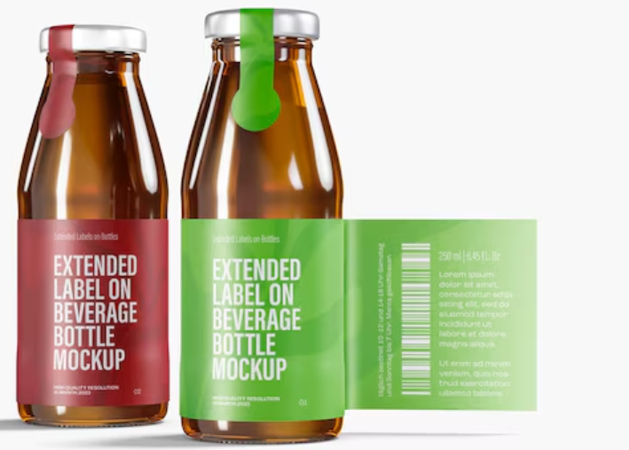 bottle label mockup prompts