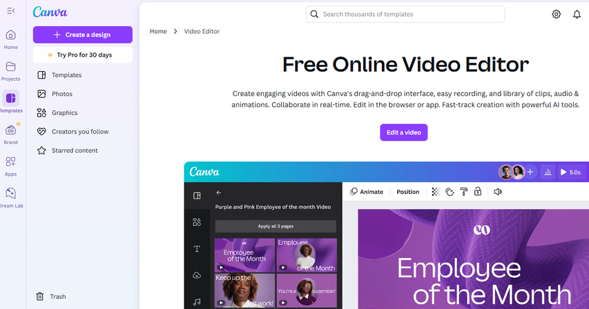 Canva best reel maker