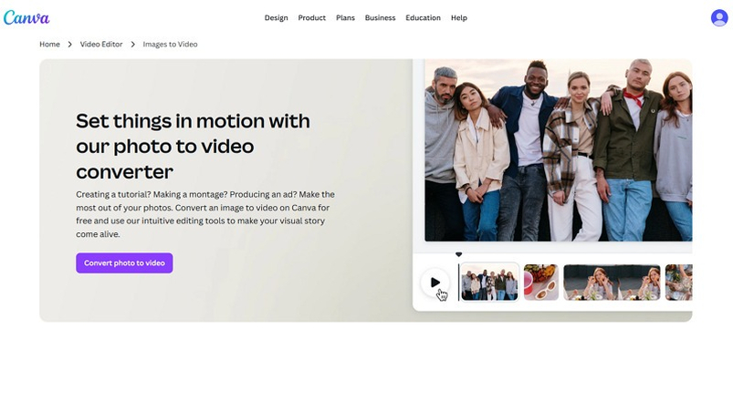Starting Canva Image to Video