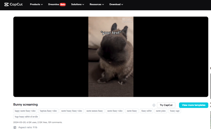 CapCut funny AI Easter meme AI Video Generator