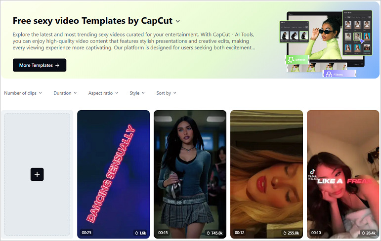 capcut ai sexy video template free
