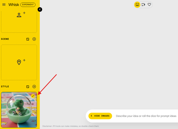 Capsule toy preset style template in Whisk AI